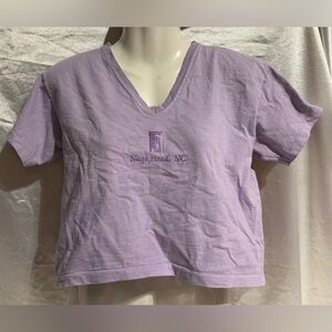 Lavender Crop Top by Cal Cru, sz Medium - Nags Head NC